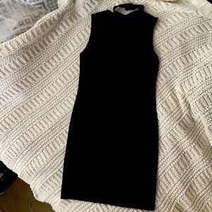 Black mini dress